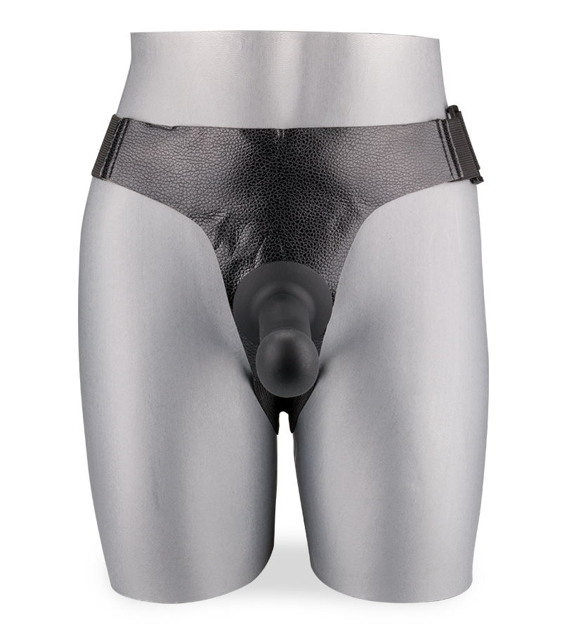 15 cm langer Silikon-Strapon mit gebogener Spitze