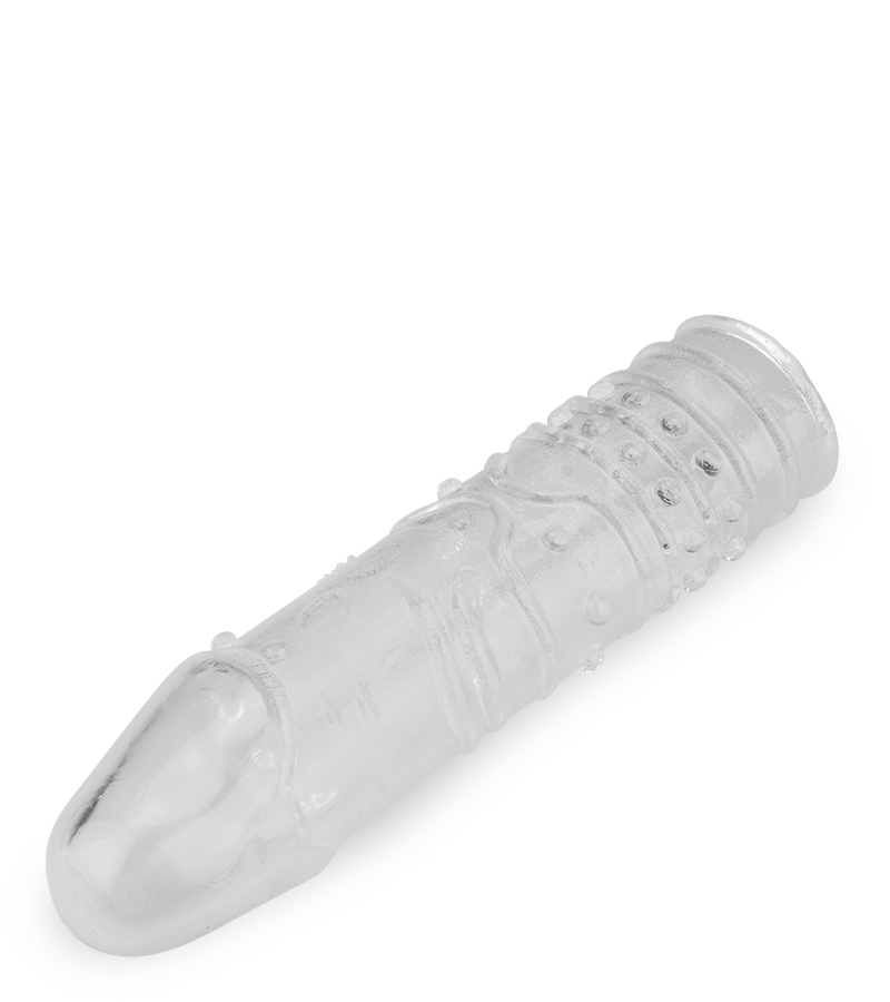 16 cm langes Penissleeve mit Massageeffekt in L-Größe