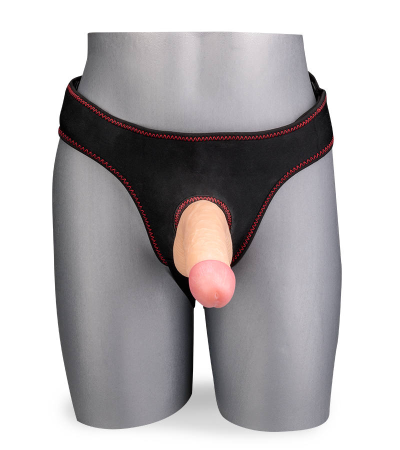18 cm langer realistischer Umschnalldildo
