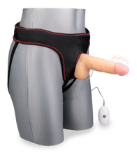 Laden Sie das Bild in den Galerie-Viewer, 18 cm langer Umschnalldildo mit 10 Modi