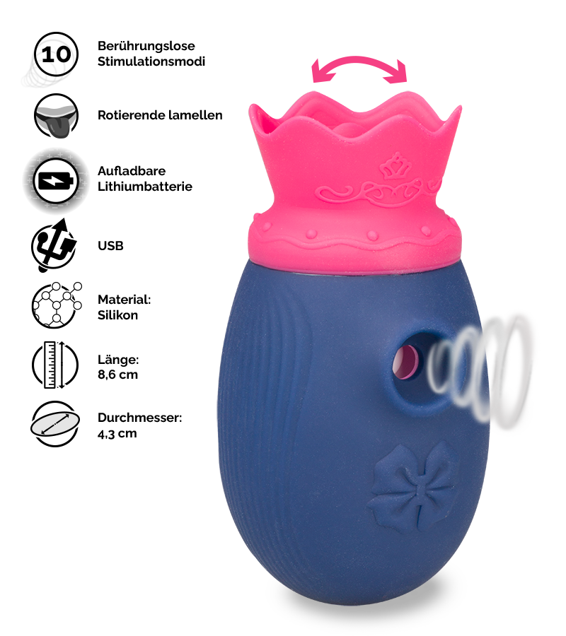 2-in-1-Klitorisstimulator Princess