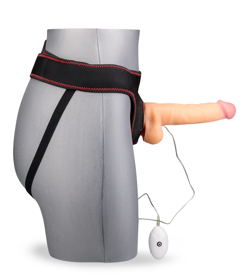 20 cm langer Strapon-Vibrator mit 10 Modi