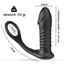 Laden Sie das Bild in den Galerie-Viewer, 【Anfänger】SIEG 3*10 Stoßen Vibrieren Eichel Prostata Vibrator Silikon