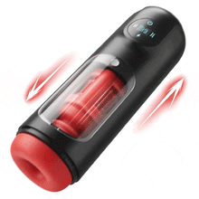 Laden Sie das Bild in den Galerie-Viewer, 8 schiebende 8 vibrierende 3D-Kanal-Männermasturbator