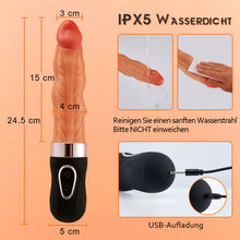 Laden Sie das Bild in den Galerie-Viewer, Riley 7 Peristaltik 9 Vibrations Heizung Realistischer Dildo 24,5 CM