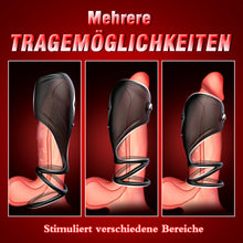 Laden Sie das Bild in den Galerie-Viewer, 3-in-1 Glans Trainer Masturbation Cup mit Penisring