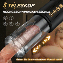 Laden Sie das Bild in den Galerie-Viewer, Telescope 5 Stoßen 10 Vibrieren 5 Saugen 3 IN 1 Masturbator für Männer