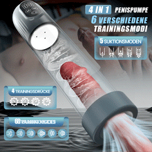 Laden Sie das Bild in den Galerie-Viewer, 4-in-1-Vakuum-Penispumpe mit mehreren Trainingsmodi