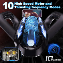 Laden Sie das Bild in den Galerie-Viewer, LETEN Masturbator mit 10 stoßenden Hochgeschwindigkeits und Telefonhalter