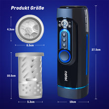 Laden Sie das Bild in den Galerie-Viewer, Leten-X9 IV Upgraded Retractable &amp; Beheizte &amp; Akustische Kombination Männlicher Masturbator