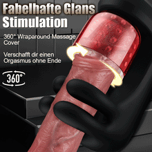 Laden Sie das Bild in den Galerie-Viewer, Finger 2.0-9 Vibrationen 9 Spannen 9 Rotieren Verbesserter Glans Training Masturbator