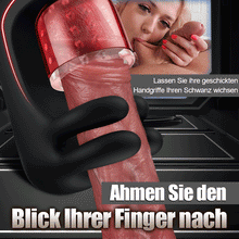 Laden Sie das Bild in den Galerie-Viewer, Finger 2.0-9 Vibrationen 9 Spannen 9 Rotieren Verbesserter Glans Training Masturbator