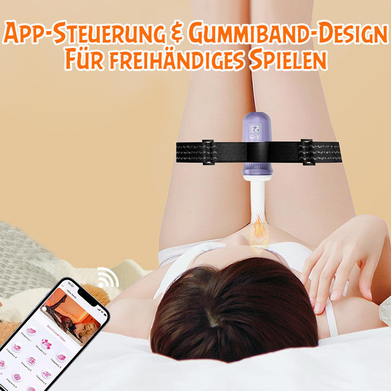 App-gesteuerte Stoß- und Heiz-Sexmaschine für G-Punkt- oder Analstimulation mit Beinschlaufen