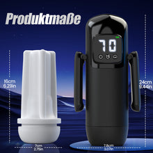 Laden Sie das Bild in den Galerie-Viewer, Phantom - 7 Saugungen 7 Vibrationen Doppelgriffe Grobe Granulat-Kanaltextur Männer-Mast