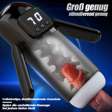 Laden Sie das Bild in den Galerie-Viewer, Phantom - 7 Saugungen 7 Vibrationen Doppelgriffe Grobe Granulat-Kanaltextur Männer-Mast