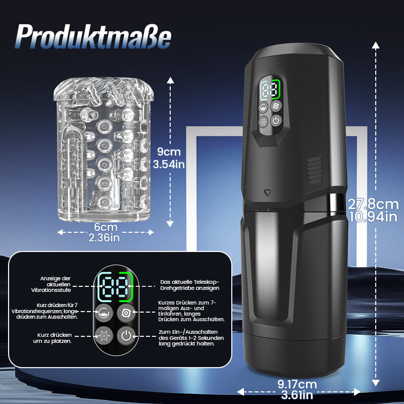 GripMax – Freihändiger Masturbator für Männer mit Saugnapfhalterung