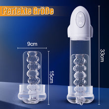 Laden Sie das Bild in den Galerie-Viewer, Launcher – Vibrations-Saug-Gerät mit transparentem Innenschlauch zur Penisvergrößerung und -erneuerung