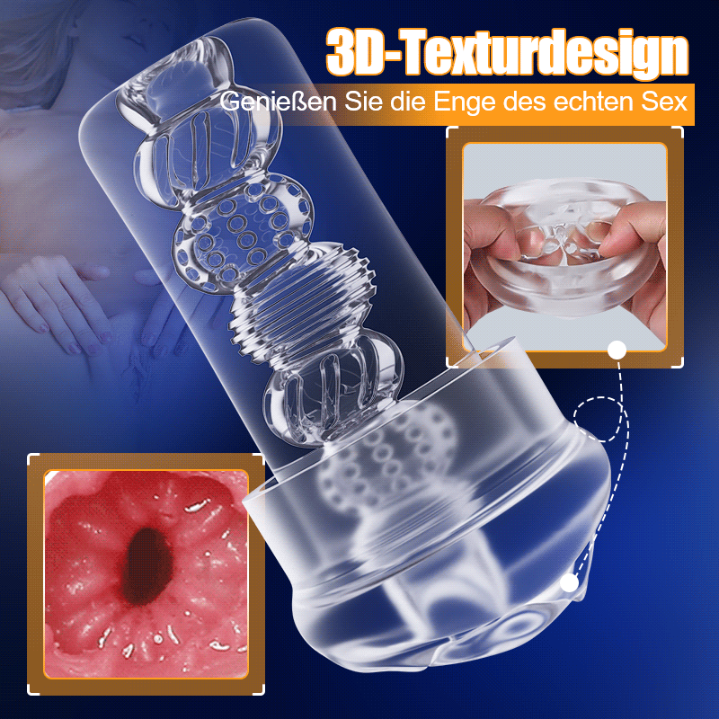 Launcher – Vibrations-Saug-Gerät mit transparentem Innenschlauch zur Penisvergrößerung und -erneuerung