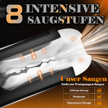 Laden Sie das Bild in den Galerie-Viewer, Sophia – 8 Vibrationsmodi 8 Saugmodi 3D Realistische Hülse Automatischer Männlicher Masturbator