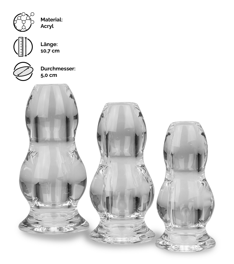 3 Tunnel-Plugs im Set Glyp