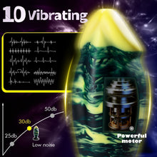 Laden Sie das Bild in den Galerie-Viewer, Unique Hybrid Design Vibrating Anal Dildo With Suction Cup
