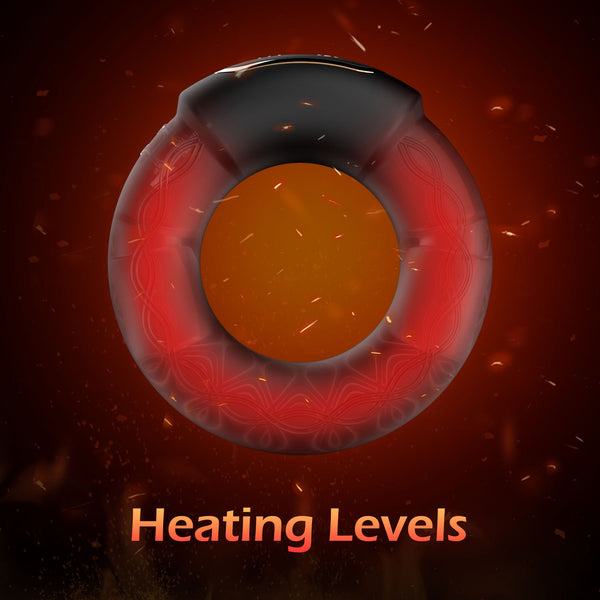 Romote Penisring mit 9 Vibrations- und Heizmodi