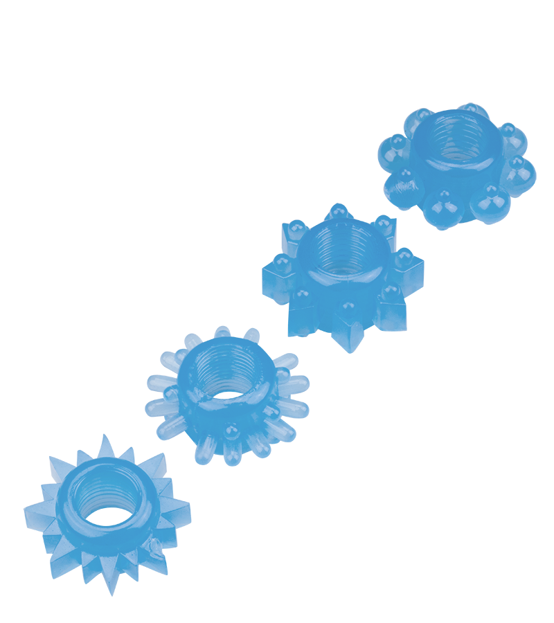 4 phosphoreszierende Cockringe Lumino