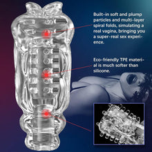 Laden Sie das Bild in den Galerie-Viewer, Automatischer Penispumpen Masturbatoren mit 10 Vibrationsmodi und Saugmodi