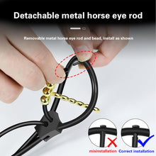 Laden Sie das Bild in den Galerie-Viewer, Elektro Shock Einstellbar Silikon Penisring Eichelring mit Kugel Elektrische Stimulation