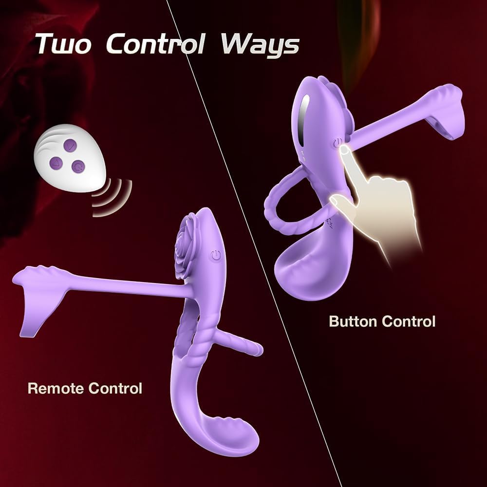 Penisring Vibrator mit 9 Modi Vibration 4 IN 1 Silikon Cockring Vibratoren für Sie Klitoris and G-punkt Verzögerte Ejakulation Erektion Verbessern Stimulation Penis Männer Sexspielzeug