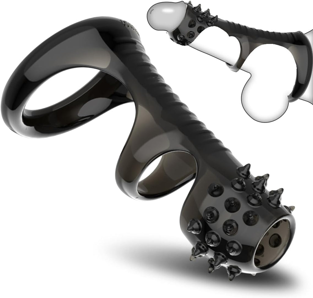 Cockring Sex Spielzeug für die Männer - Penisring & Hodenring für den Mann - Perfekte Passform, Dehnbare Cockringe für härtere Erektionen, Penis Ring Erotik Sex Spielzeug für Paare Extrem, schwarz