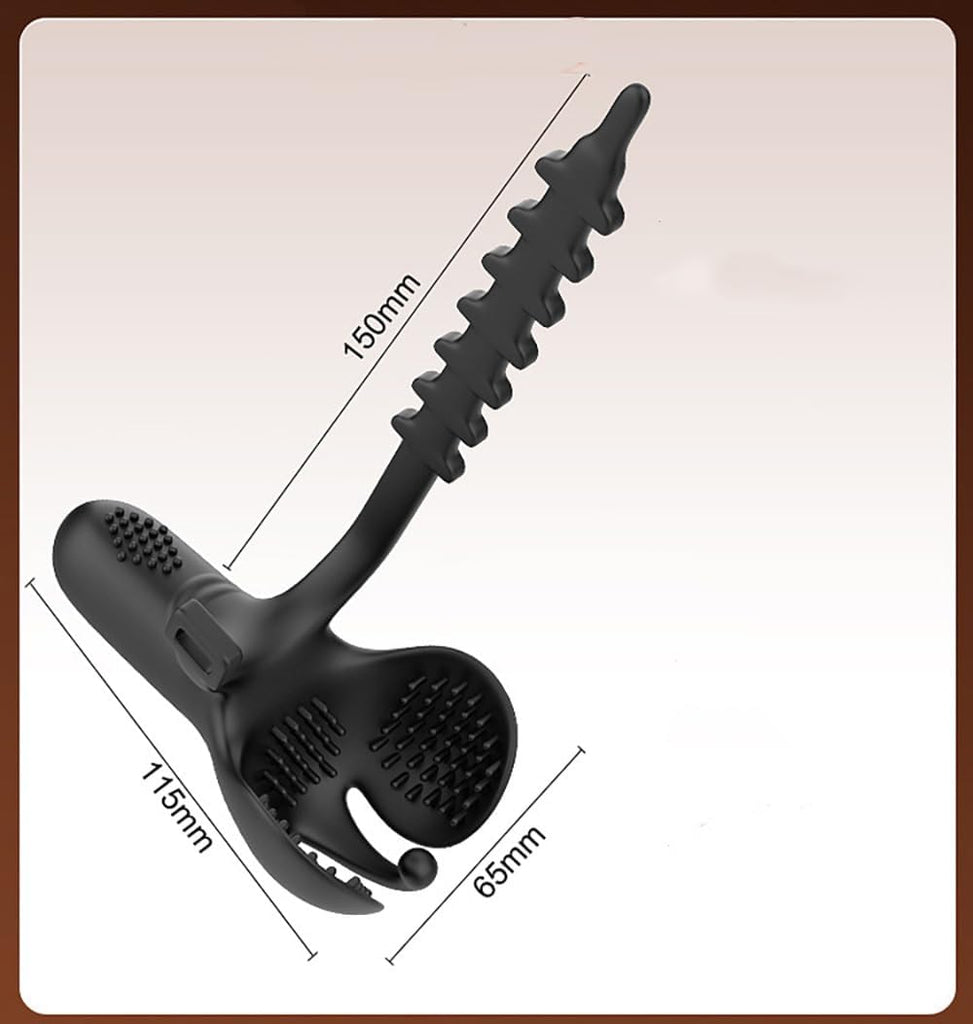 Vibrator Cockringe Extrem Silikon Penisring Vibratoren mit Hoden Vibrierende Cockring für Männer mit 10 Vibrationmodis für Penis Sex Spielzeug für die Männer Stimulation Sex Toy