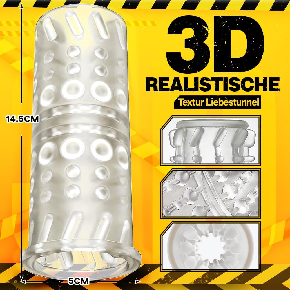 2 in 1 Elektrischer Masturbator mit 7 Stoßen und Rotieren offenes Masturbieren für Männer wasserdicht Masturbatoren Taschenmuschi, Eichel Penis Trainer Sex Spielzeug für die Männer solo Blowjob