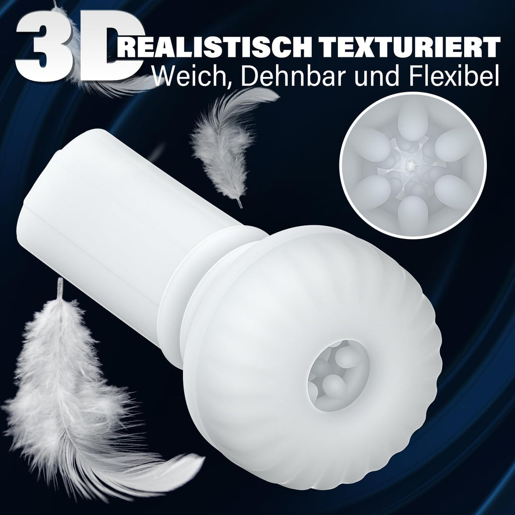 Elektrischer Masturbator mit 7Modi Teleskop & Vibrieren Sex spielzeug für die Männer, Realistischer Penis Stimulator für Männer, Masturbieren für Männer, 3D Realistische Vagina Sexspielzeug