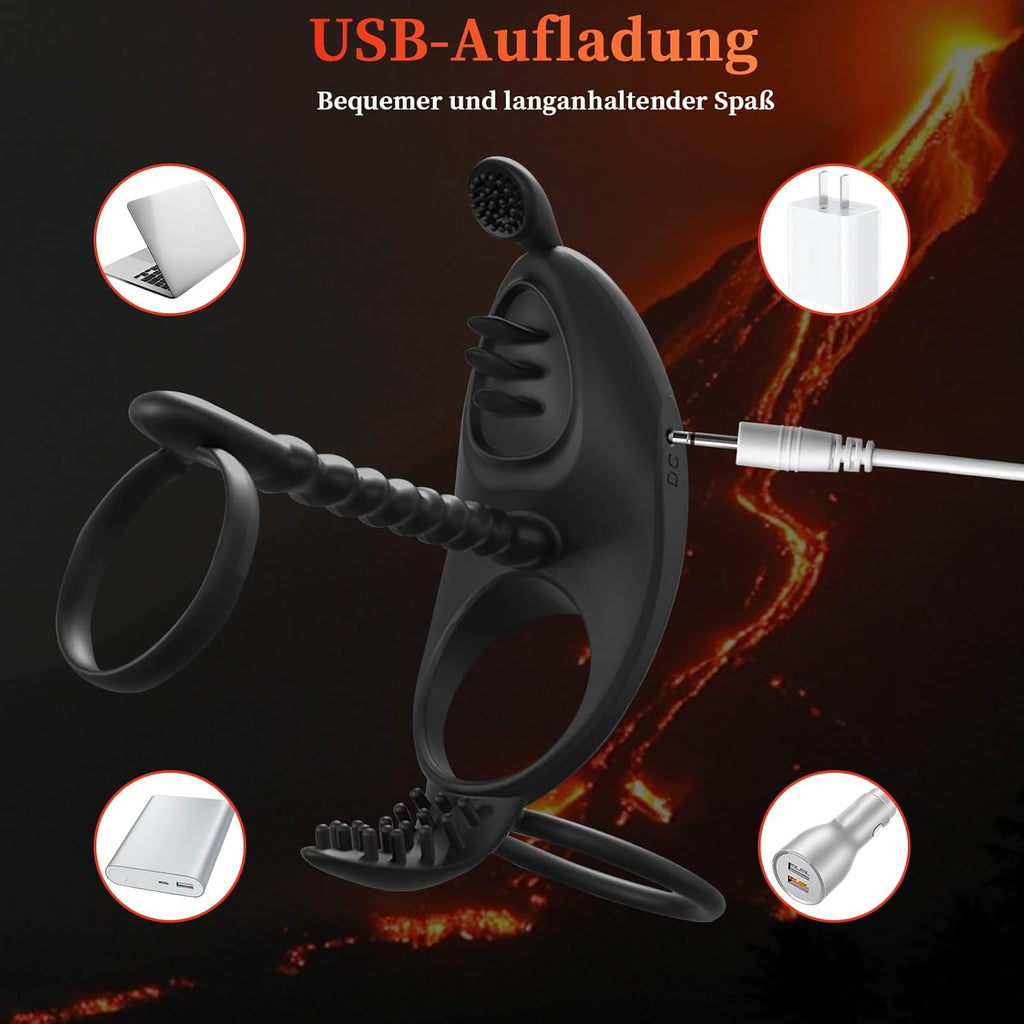 Penisring Vibrator für Männer enis Ring für Paare Extrem,7 Vibrationsmodi Cockring Penistrainer Sexspielzeug für Klitoris für längere Erektion Stimulation Penis Sex Toys penisring mit vibrator