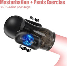 Laden Sie das Bild in den Galerie-Viewer, PINTLE Penis Vibrator Elektrischer Masturbator Cup mit 10 Vibrationsmodi, Fernbedienung und 360° Umwickeln Stimulation Eichelmassage Training Masturbation Masturbieren Sex Spielzeug für die Männer