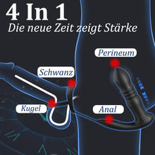 Laden Sie das Bild in den Galerie-Viewer, Meeteel Prostata Stimulation Männer mit Penisring, Anal Vibrator mit 3 Schock- und 10 Vibrationsmodi Sex Spielzeug für die Männer Anal Dildo Analplug Analvibratoren Vibratorensets für Paare,Frau