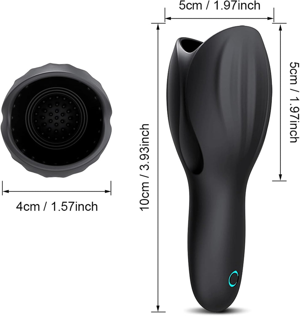 Elektrisches Masturbations-Sexspielzeug für Männer mit 10 Vibrationsmodi + eingebauten erhöhten Pellets, tragbares Sexspielzeug für Männertrainer, Penismasturbator für Männer