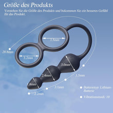 Laden Sie das Bild in den Galerie-Viewer, Analvibrator mit Penisring Hodenring,Analplug Analkugeln mit 10 Vibrationsmodus Fernbedienung,Vibrator Vibration Vibratorensets Analspielzeuge erotisches Sex Spielzeug für die Männer