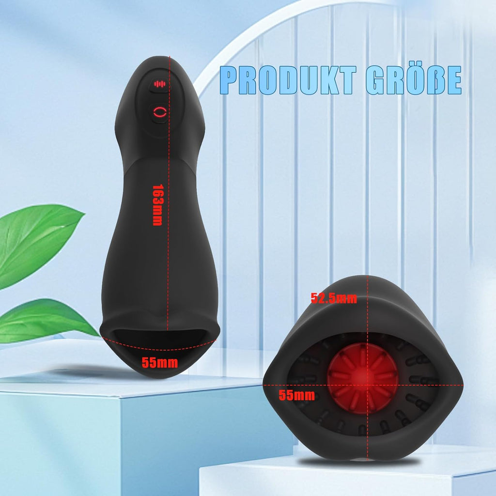 NEU Penis Vibrator Eichelvibrator mit 10 Vibrations und 5 Rotations, Elektrischer Masturbator Cup Masturbatoren Penistrainer Eichel Stimulator Mann Masturbieren SexSpielzeug für Männer