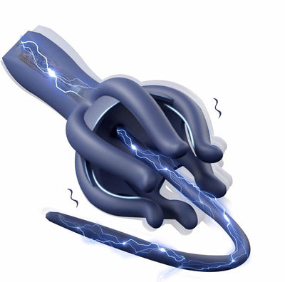 2-in-1-Harnröhren- und Penis-Vibrator für Männer, Harnröhrendilatator, 30 Vibrationsmodi, Prostatastimulator, Dilatatoren, Harnröhren- und Penis-Plug, Masturbator für Männer