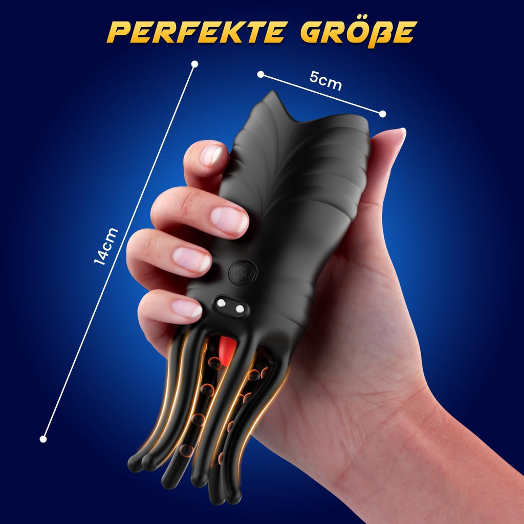 Masturbieren für Männer Penis Vibrator Eichel Stimulation, Sex Spielzeug für die Männer Extrem Oralsex Masturbatoren 10 Modi, Vibratorensets Sexspielzeug für Männer Zunge Solo Paare Taschenmuschi