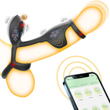 Laden Sie das Bild in den Galerie-Viewer, APP Penisring Set Sex Spielzeug für die Männer, 9 Vibrationsmodi Penis Vibrator Massagegerät, Penis Ring Cockringe Erotik Sexspielzeug für Paare Extrem Sex, Cockring Hodenringe Erotisches für Klitoris