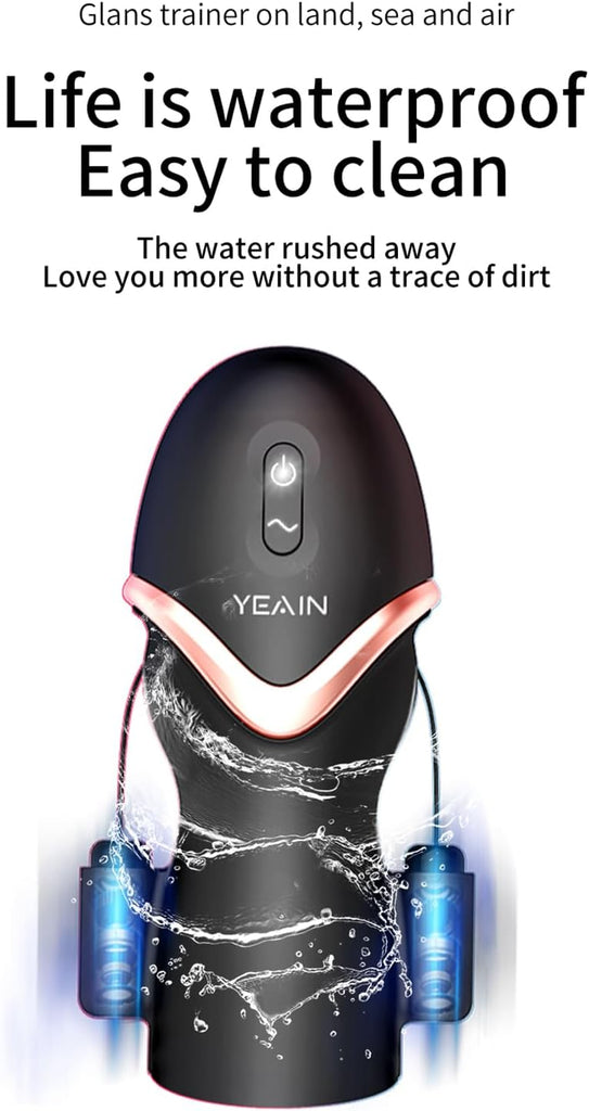 Elektrischer Masturbator Cup mit 10 Vibrationsmodi - Penisvergrößerung Training Masturbieren Penis Vibrator Masturbatoren Sex Spielzeug für die Männer Solo Sextoysets für Men