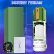 Laden Sie das Bild in den Galerie-Viewer, Elektrischer Masturbator Cup mit 8 Rotierende Teleskopfunktion 5 Vibrationfunktion, Sex Spielzeug für die Männer, Vibratorensets Masturbieren für Männer, Sex Toys Taschenmuschi Penis Masturbatoren