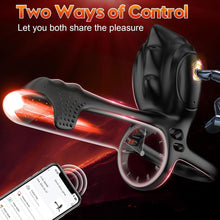 Laden Sie das Bild in den Galerie-Viewer, Prostata Vibrator APP Steuerung Silikon Penisring Vibratoren Cockring Erotisches Sexspielzeug, Mit 10 Vibrationsmodi Cockring Penistrainer Massagegerät Hodenring-Vibrator für Männer Solo