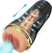 Laden Sie das Bild in den Galerie-Viewer, Elektrischer Masturbator Cup 10 Vibration mit 5 Saugmodi Sex Spielzeug für die Männer solo Sex Toys Masturbieren für Männer Taschenmuschi Penis Masturbatoren mit 3D Realistischer Vagina Pussy
