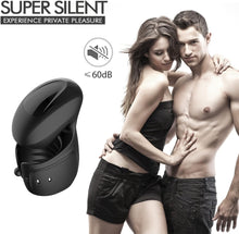 Laden Sie das Bild in den Galerie-Viewer, Elektrische Eichelvibrator,Penis-Vibrator mit einstellbarer Größe,10 Vibrationsmodi Neuer Masturbatoren,Elektrische Masturbatoren Penis Trainer, Männer Eichel Stimulator Silikon Sexspielzeug
