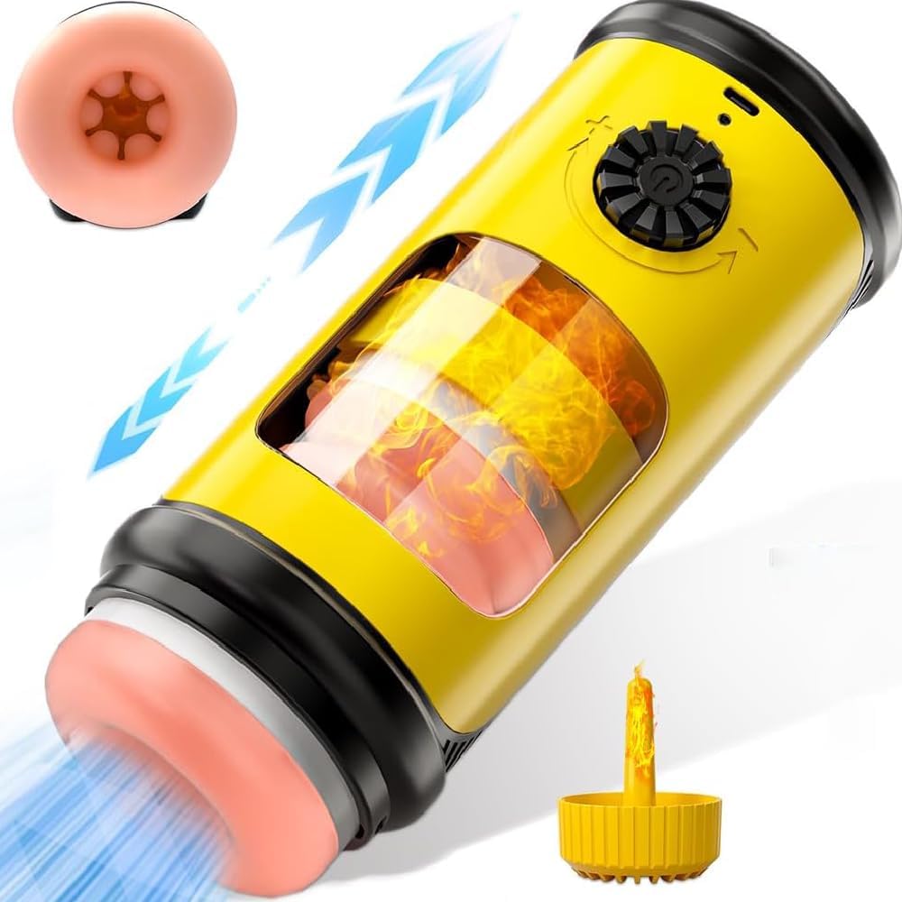 Neue Masturbator Sex Spielzeug für die Männer Solo, Masturbieren Elektrisch mit Heizung & 5 Teleskopmodus, Abnehmbar Realistische Tunnel Penis Pumpe Pussy Sexspielzeug Masturbatoren