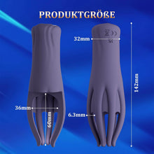 Laden Sie das Bild in den Galerie-Viewer, Elektrische Eichelvibrator,Penis-Vibrator im Griffdesign Mit 10 Vibrationsmodi Penistrainer Massagegerät,Elektrische Masturbator Cup Multiple Reize Sexspielzeug für Mann Silikon Männerpokal